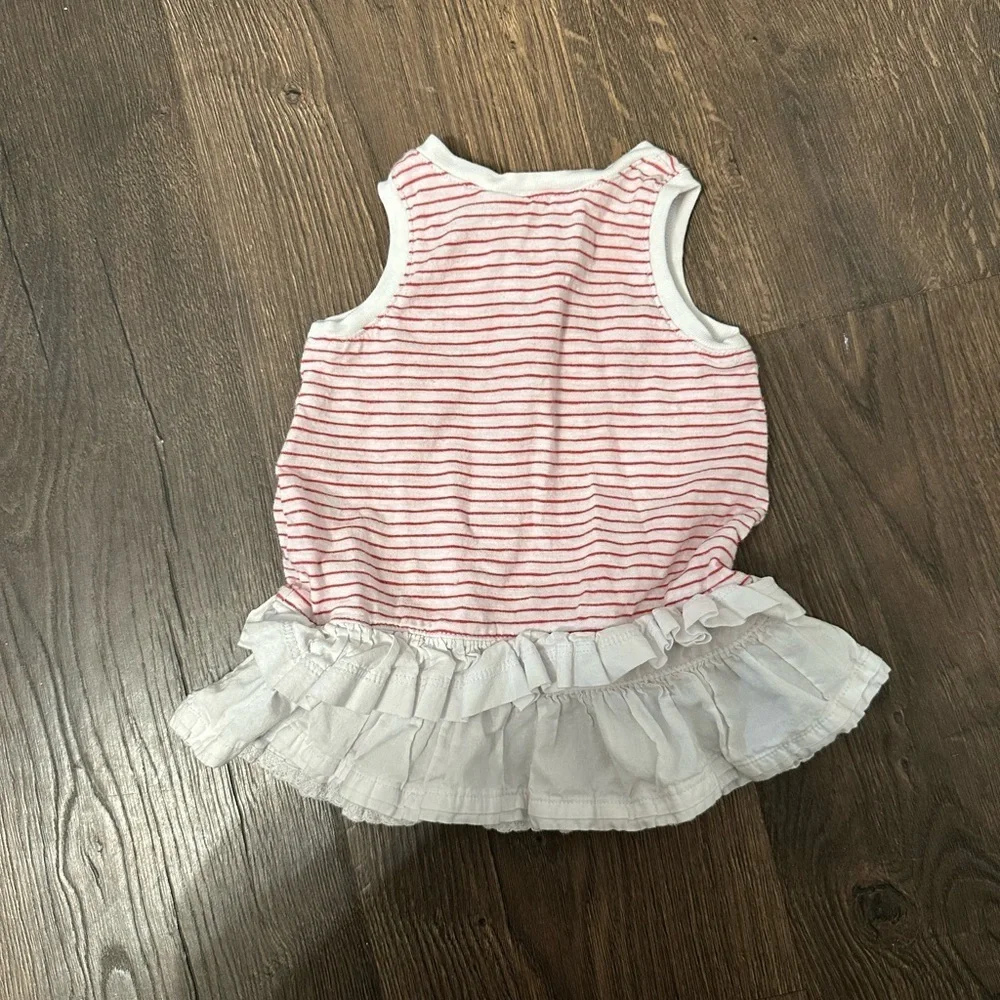 Ralph Lauren White and Red Striped Dress Size 3 Months